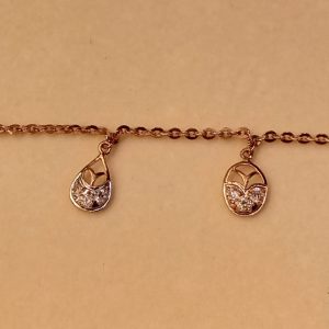 Gold bracelet with diamond 0.37 CT gold weight: 6.300 grams